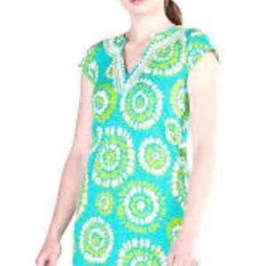 Hatley Aqua and White Women's Dress